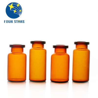 15ml Küçük Cam Tüp Şişeler Sıvı Toz İçin Kahverengi Cam Şişeler