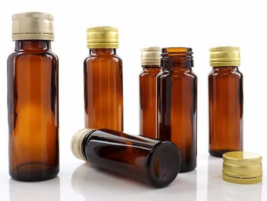 Kauçuk Tıpalı Oral Sıvı Şişe 20ml Farmasötik Amber Pet
