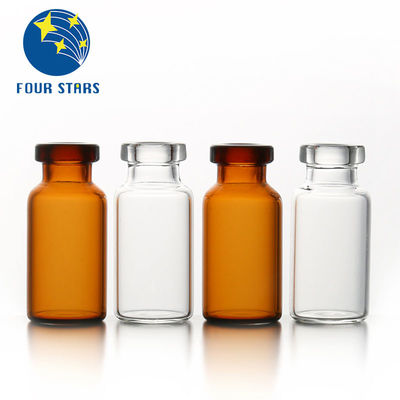 Açık kehribar Farmasötik Cam Tüp Şişeler 2ml 7ml 10ml