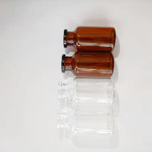 Farmasötik Küçük Cam Şişeler Borosilikat kehribar Şeffaf 20 Ml Cam Flakon