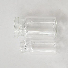 Borosilikat Yuvarlak Farmasötik Cam Şişeler 13mm Ağızlı Stoper
