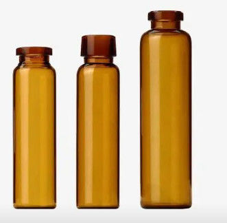 Yuvarlak Soda Kireç Cam Enjeksiyon Cam Şişeler 10ml Şeffaf ve Amber