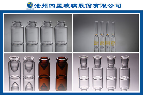 Şeffaf ve Amber 3ml Farmasötik Cam Şişeler Mantarlı Şeffaf Test Tüpü